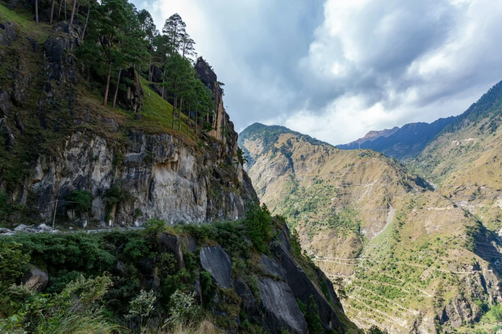 view of hills in Sangla