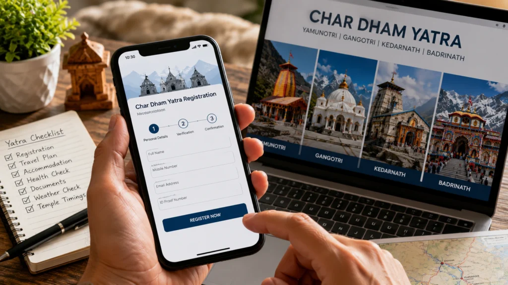 Process for Char Dham Yatra Registration